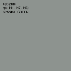 #8D938F - Spanish Green Color Image
